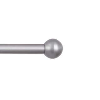 Gardinenstangen-Endstücke 2er Pack Silber Kugel