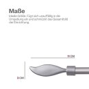 Gardinenstangen-Endstücke 2er Pack Silber Flamme
