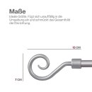 Gardinenstangen-Endstücke 2er Pack Silber Roma