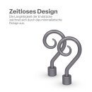 Gardinenstangen-Endstücke 2er Pack Silber Roma