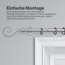 Gardinenstangen-Endstücke 2er Pack Silber Roma