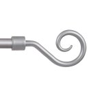 Gardinenstangen-Endstücke 2er Pack Silber Roma