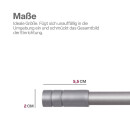 Gardinenstangen-Endstücke 2er Pack Silber Zylinder