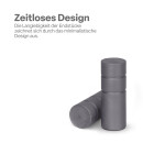 Gardinenstangen-Endstücke 2er Pack Silber Zylinder