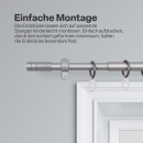 Gardinenstangen-Endstücke 2er Pack Silber Zylinder