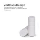 Gardinenstangen-Endstücke 2er Pack Weiß Zylinder