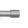 Gardinenstangen-Set mit dekorativen Endstücken 120-220 cm Silber Basic