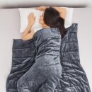 Gewichtsdecke mit Fleecebezug für Erwachsene Anthrazit