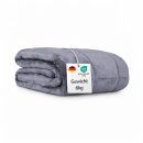 Gewichtsdecke mit Fleecebezug Anthrazit 150x200cm 6kg