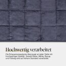 Gewichtsdecke mit Fleecebezug Anthrazit 150x200cm 6kg