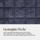 Gewichtsdecke mit Fleecebezug Anthrazit 150x200cm 6kg