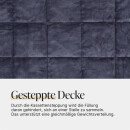 Gewichtsdecke Anthrazit - 150 x 200cm - 9kg