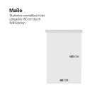 Thermorollo Verdunkelungsrollo zum Klemmen Weiß 60 x 150 cm