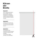 Thermorollo Verdunkelungsrollo zum Klemmen Weiß 60 x 150 cm