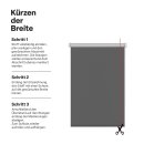Thermorollo Verdunkelungsrollo zum Klemmen Anthrazit 60 x 150 cm
