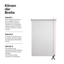 Thermorollo Verdunkelungsrollo zum Klemmen Print 60 x 150 cm