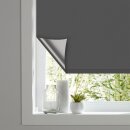 Thermorollo Verdunkelungsrollo zum Klemmen Anthrazit 80 x 150 cm