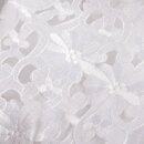 Türpanneaux 180x60cm mit Stickerei - Blumen (Weiß)