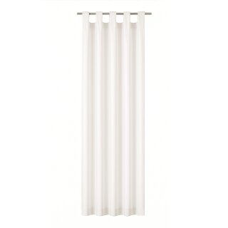 Dekoschal Ellen Schlaufen, 140x145cm - weiß