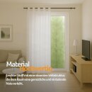 Dekoschal Ellen Schlaufen, 140x145cm - weiß