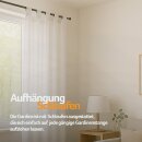 Dekoschal Ellen Schlaufen, 140x145cm - weiß