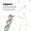 Trinkhalme Papier "Bunt", 20cm - 100 Stück