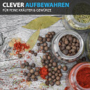 Fläschchen Glas mit Korken Set, (50ml) 8cm - 8er Pack