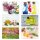 Fläschchen Glas mit Korken Set, (10ml) 5cm - 4er Pack