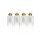 Fläschchen Glas mit Korken Set, (10ml) 5cm - 16er Pack