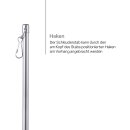 Gardinenstab mit Schleuderfunktion für Gardinen & Vorhänge Silber