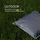 Outdoorkissen Sommer 45x45 cm wasserabweisend Dunkelgrau 1er-Pack