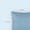 Outdoorkissen Sommer 45x45 cm wasserabweisend Türkis 1er-Pack