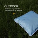 Outdoorkissen Sommer 45x45 cm wasserabweisend Türkis 1er-Pack