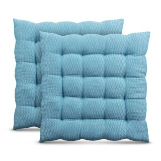 Stuhlkissen Lissabon 40x40cm Türkis 2er Pack