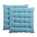 Stuhlkissen Lissabon 40x40cm Türkis 2er Pack