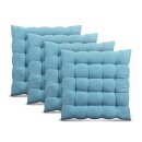Stuhlkissen Lissabon 40x40cm Türkis 4er Pack