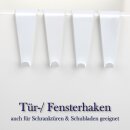 Fenster- und Türhaken, 12er Set - 5x2x2cm