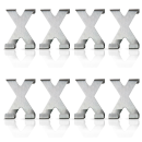 Fenster- und Türhaken Edelstahl "X" - 8er Set ( 16 Haken )