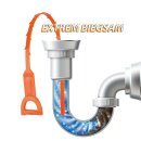 Abflussschlange Abflussreiniger & Verstopfungsentferner, 50,5cm - 2er Pack (2 Stück)