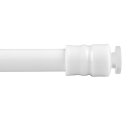 Klemmstange mit Schraubtechnik ausziehbar ohne Bohren (Saugnapf) weiß - perlweiß 25 - 40 cm ( 4er Pack )