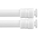 Klemmstange mit Schraubtechnik ausziehbar ohne Bohren weiß - perlweiß 100 - 140 cm ( 2er Pack )