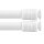Klemmstange mit Schraubtechnik ausziehbar ohne Bohren (Saugnapf) Perlweiß 100-140 cm (2er Pack)