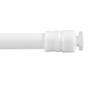 Klemmstange mit Schraubtechnik ausziehbar ohne Bohren weiß - perlweiß 100 - 140 cm ( 4er Pack )