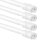 Klemmstange mit Schraubtechnik (4er Pack) Ø10mm - ausziehbar 100-140cm (Weiß) ohne Bohren