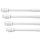 Klemmstange mit Schraubtechnik (4er Pack) Ø10mm - ausziehbar 100-140cm (Weiß) ohne Bohren