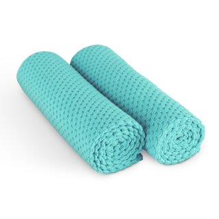 Microfaser Geschirrtuch Double Face 300gsm - 60cm x 40cm - (4er Pack) Türkis