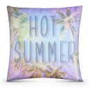 Outdoorkissen Sommer 45x45 cm wasserabweisend Hot Summer 1er-Pack