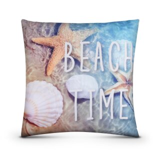 Outdoorkissen Sommer 45x45 cm wasserabweisend Beach Time  1er-Pack