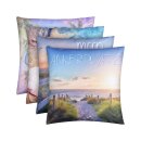 Outdoorkissen Sommer 45x45 cm wasserabweisend Beach Time  1er-Pack