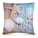 Outdoorkissen Sommer 45x45 cm wasserabweisend Beach Time  1er-Pack